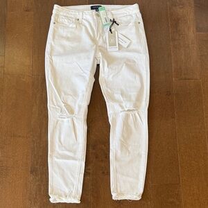 Just USA Women's White Skinny Jeans